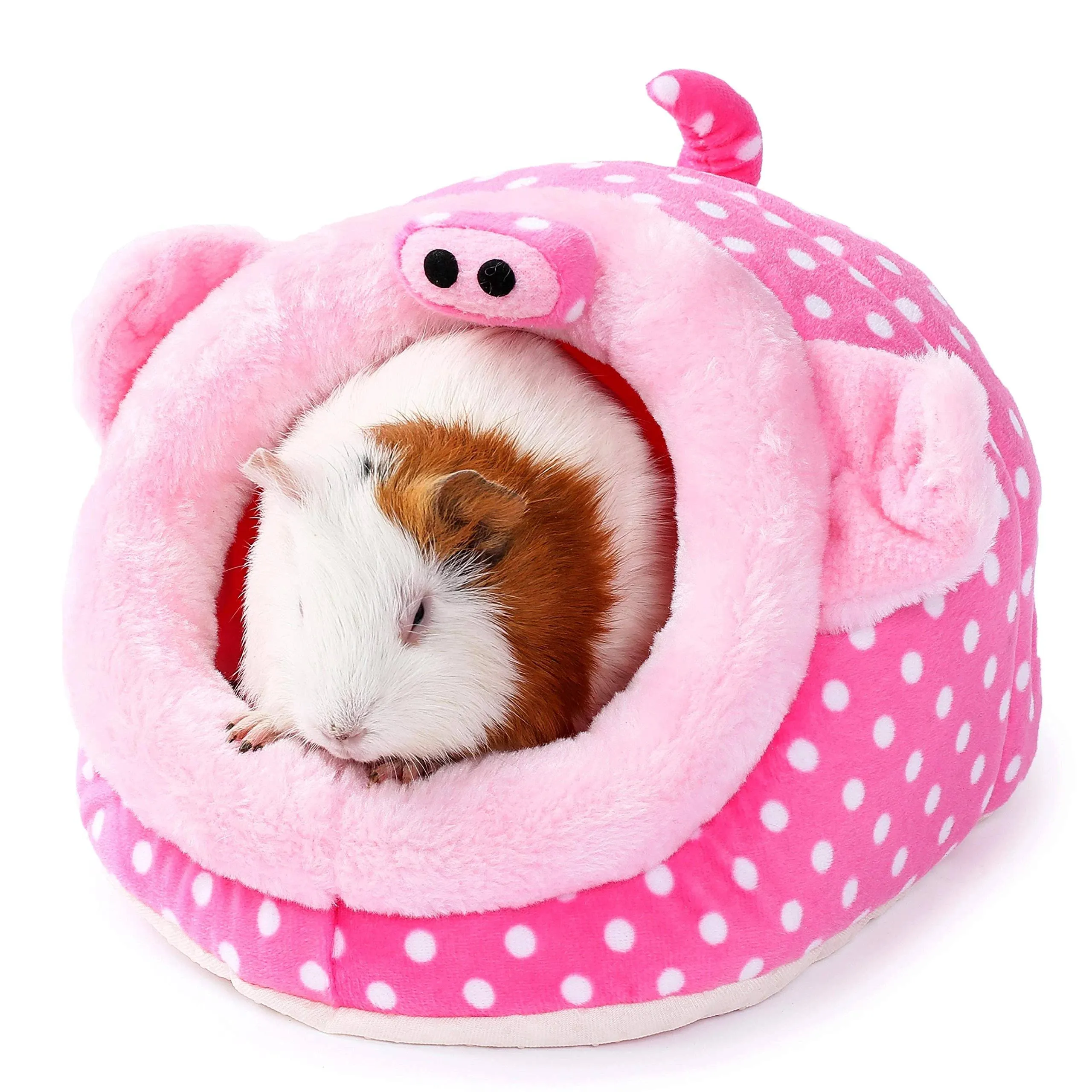 JanYoo Animal Bed Guinea Pig Accessories Cage Habitat Toy Hideout House Washable