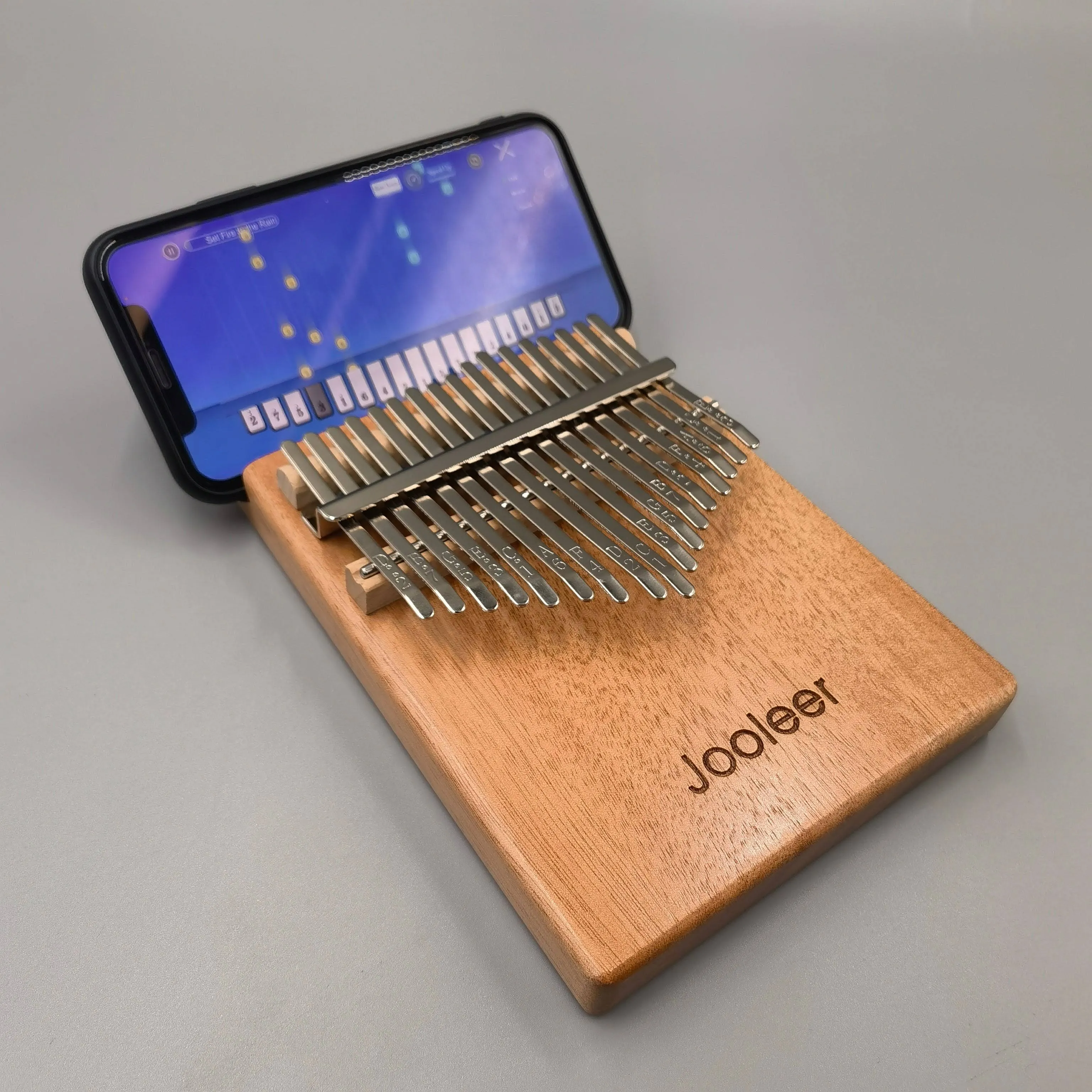 17 Keys Kalimba With App Thumb Piano Portable For Adults & Kids Okoume Mbira Tuning Hammer, Finger Covers, & More Included; Christmas Stocking Stuffer Gift