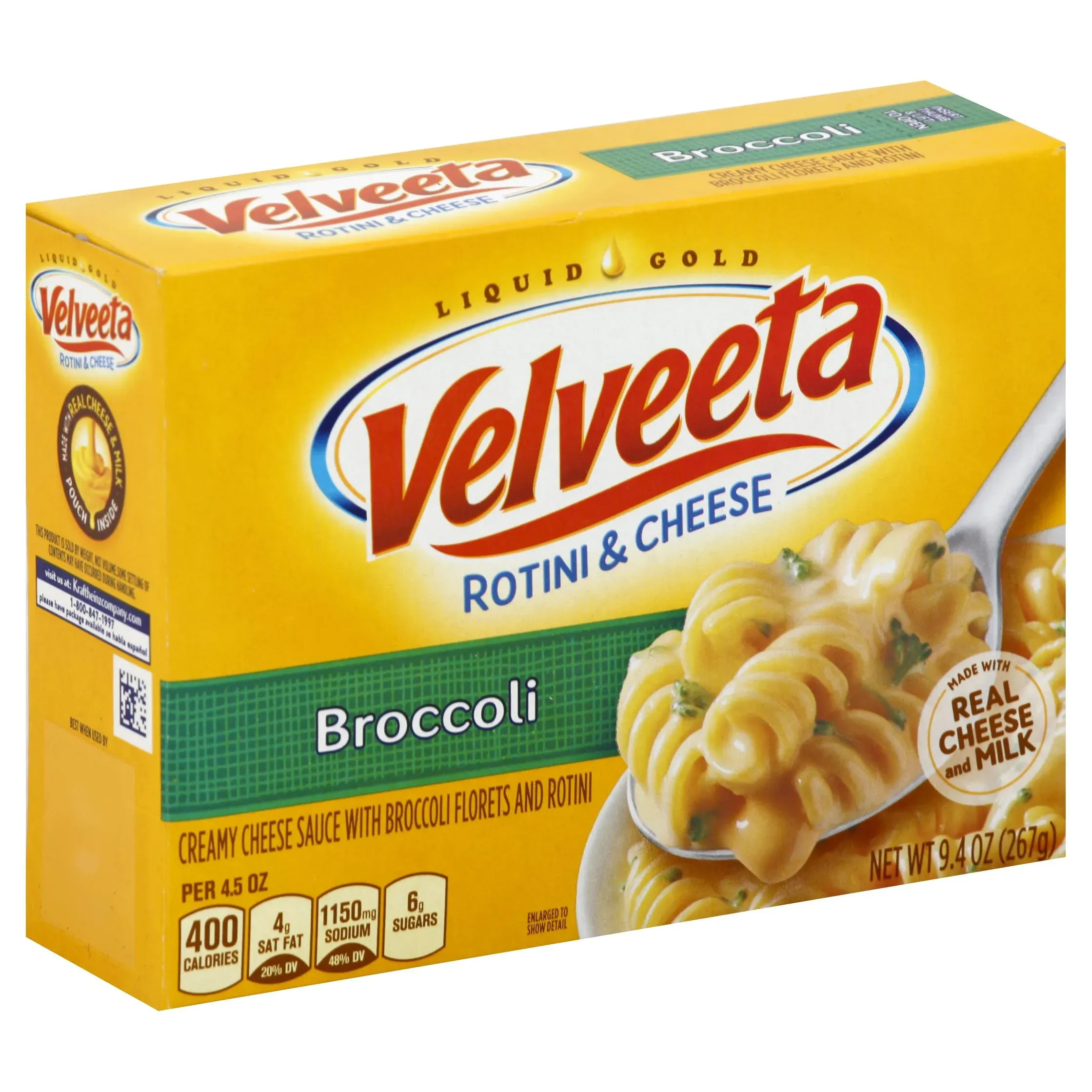 Velveeta Shells & Cheese, Broccoli - 9.4 oz