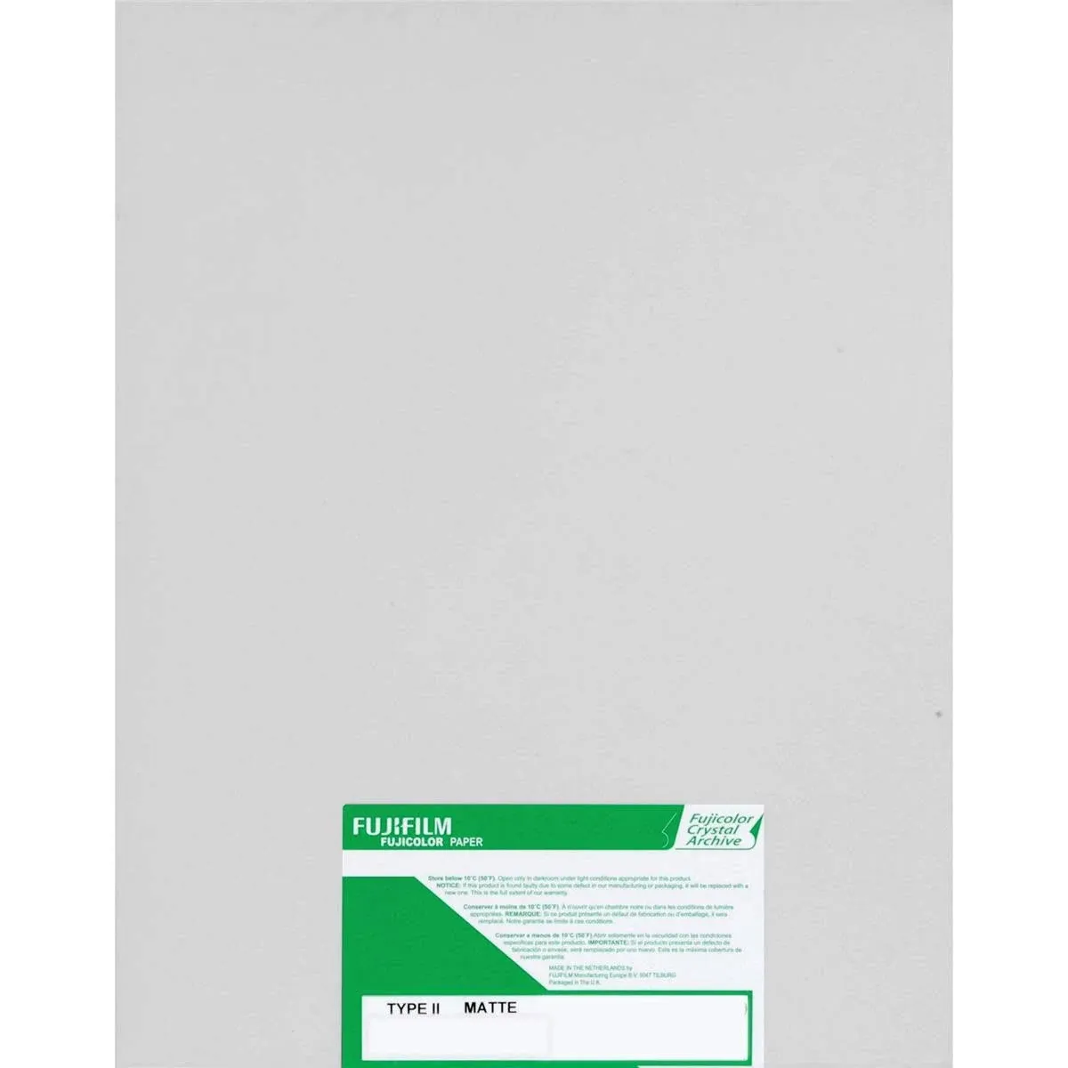 Fujifilm 8x10" Fujicolor Crystal Archive Type II Matte Paper, 100 Sheets