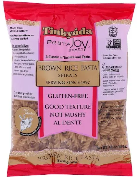 Brown Rice Pasta Spirals 16 Ounce Pack of 12