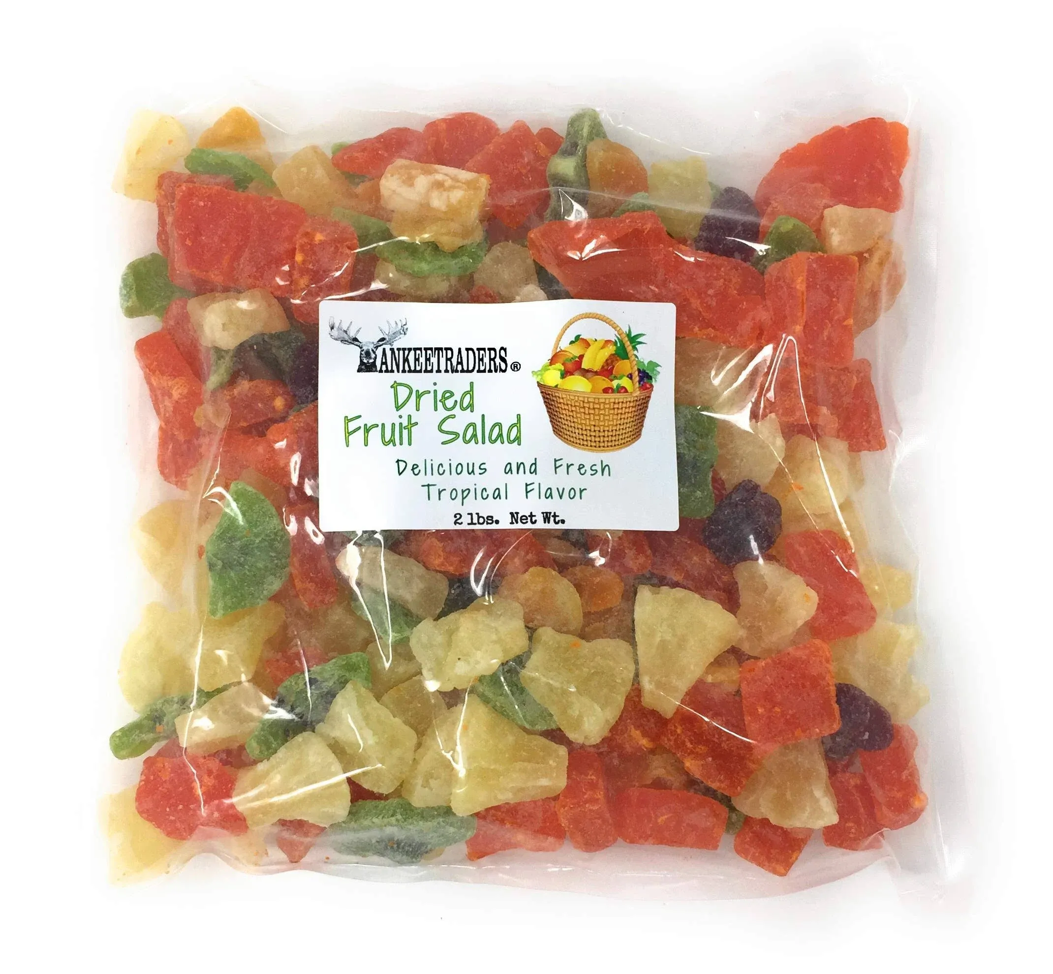 Yankeetraders Tropical Fruit Salad / Dried Fruit - 2 lbs.