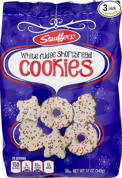 Stauffer's Holiday Cookies: Holiday Shortbread, Iced Gingerbread, White Fudge or ...