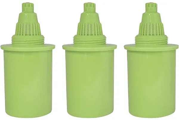 PURE GREEN WATER FILTER 3 Pack Water Pitcher Replacement Filters Pitcher