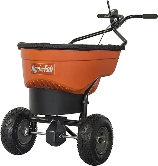 Agri-Fab 45-0548 130 lb. Commercial Push Spreader, Orange/Black