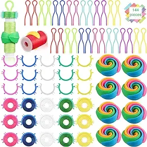 144 Pieces Bobbin Thread Buddies Set Includes 70 Bobbin Holder Clips Color Threa