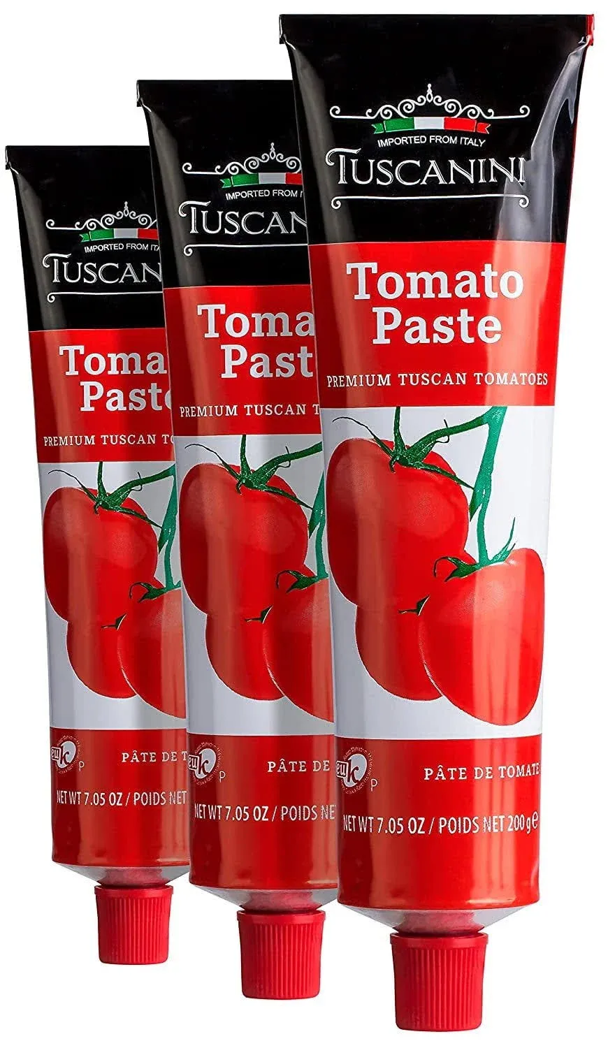 Premium Double Concentrated Tomato Paste Tube, 7.5Oz (3 Pack) Made with Premium 