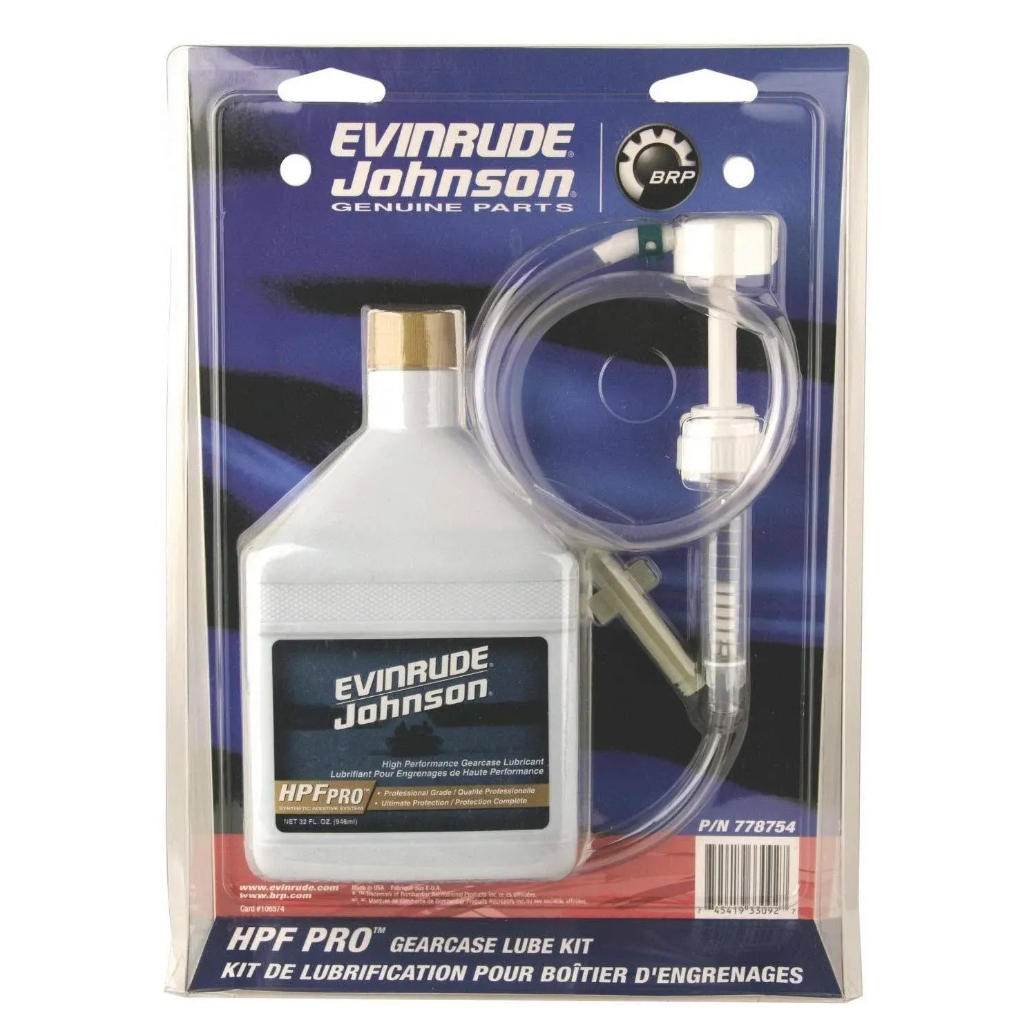 Johnson Evinrude HPF Pro Gearcase Lube Kit Pump 0778754