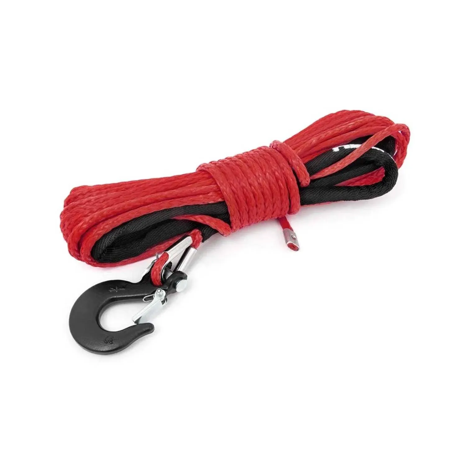 Rough Country RS161 Red 1/4in Synthetic Winch Rope; UTV, ATV