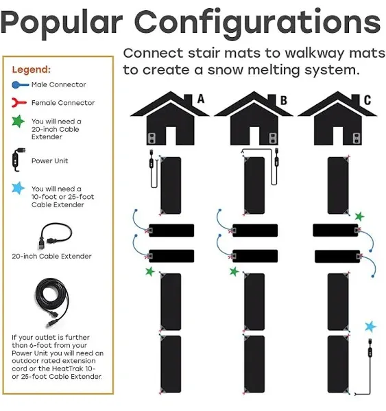 HeatTrak Heated Snow Melting Mats | adamsbargainshop.com