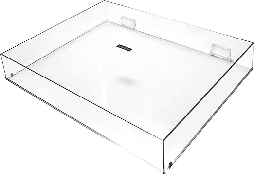 Reloop Optional Dust Cover, For RP2000 and RP4000 Turntable Models, Plastic, 17.4"L x 13.7"W x 2.7"H, Clear