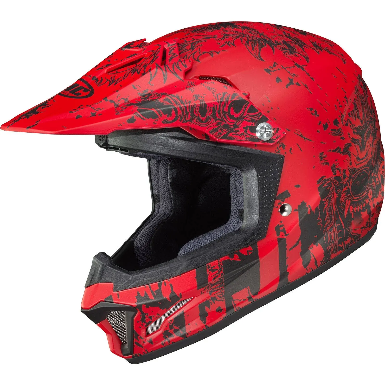 HJC CL-XY II Creeper Youth Helmet (Small, Semi-Flat Red (MC-1SF)) 8365540