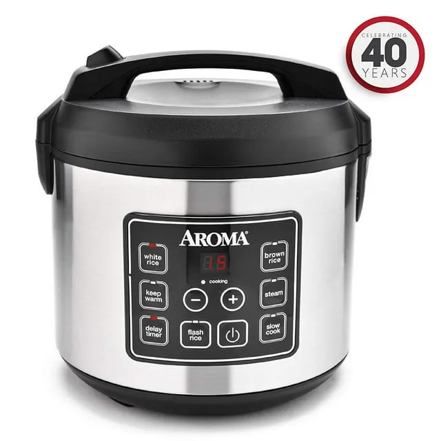 Aroma Housewares 20 Cup Cooked Digital Rice Cooker