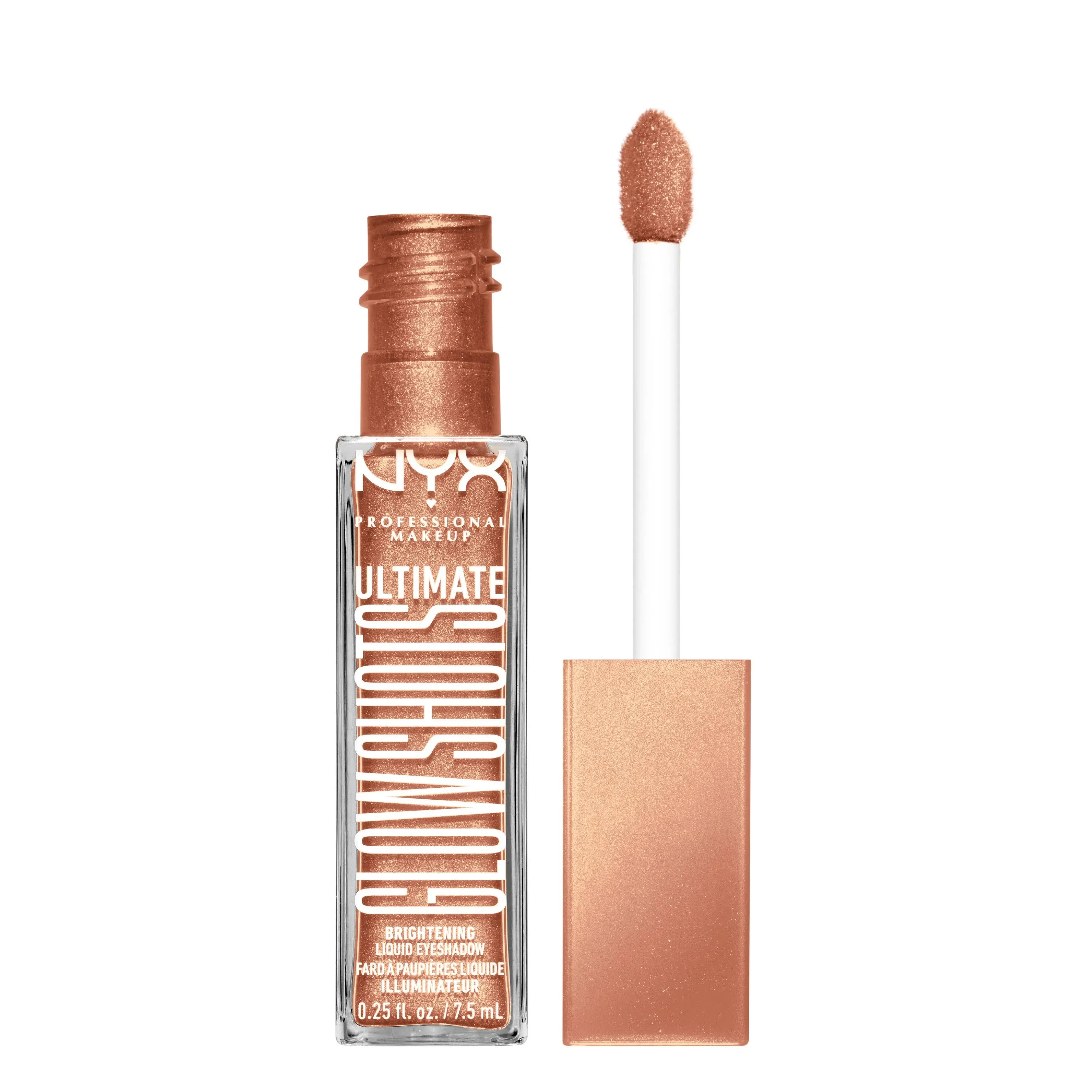 Nyx Professional Makeup Ultimate Glow Shots Shimmer Liquid Eyeshadow, Twisted Tangerine