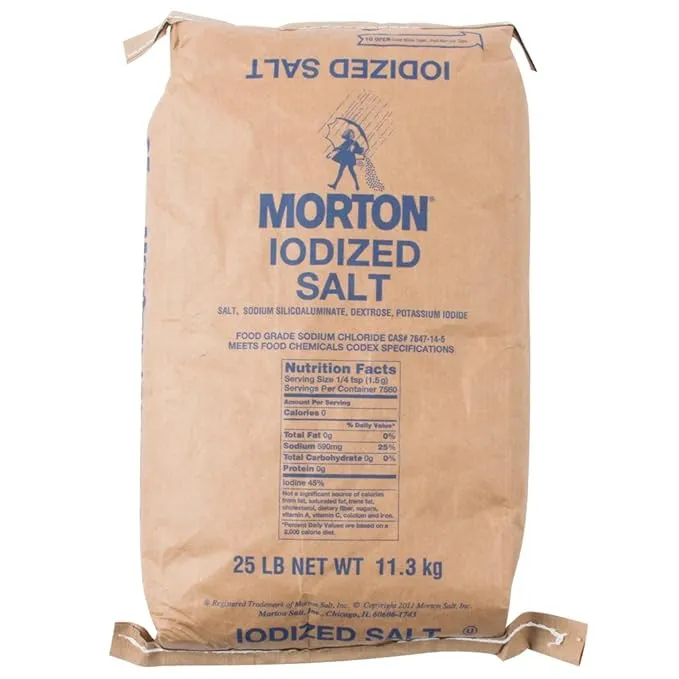 Morton Table Salt, Iodized, 26 Ounce (Pack Of 24)