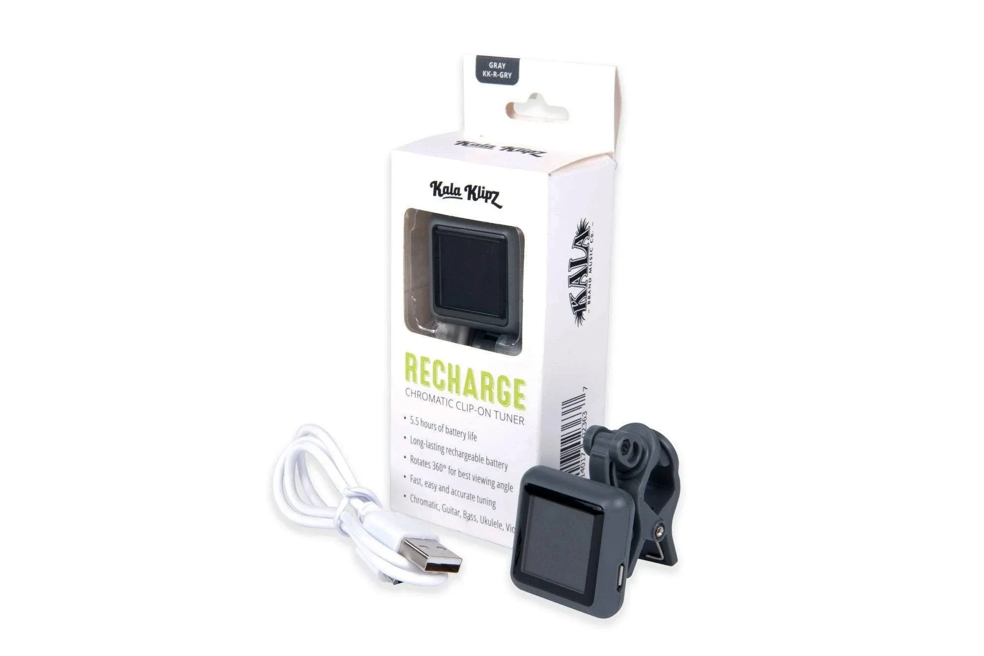 Kala Klipz Rechargeable Tuner - Grey