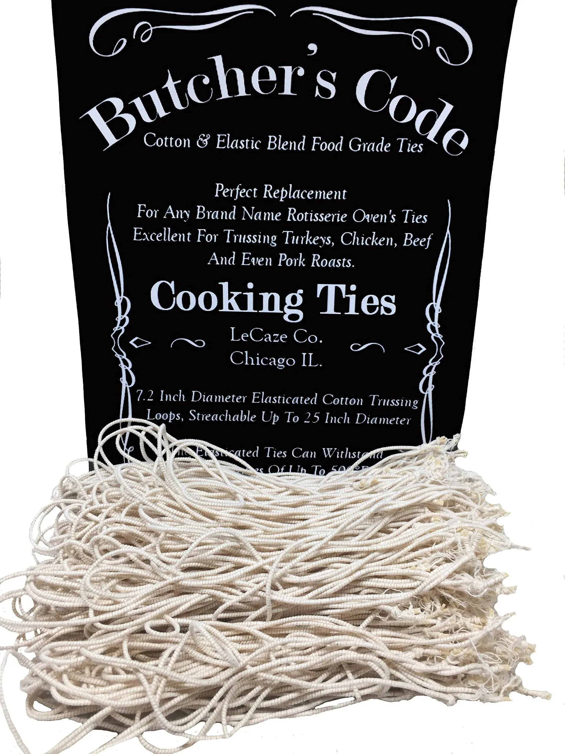 Rotisserie Elastic and Cotton Blend - Stretchy Twine - Food Grade - Heat Safe...