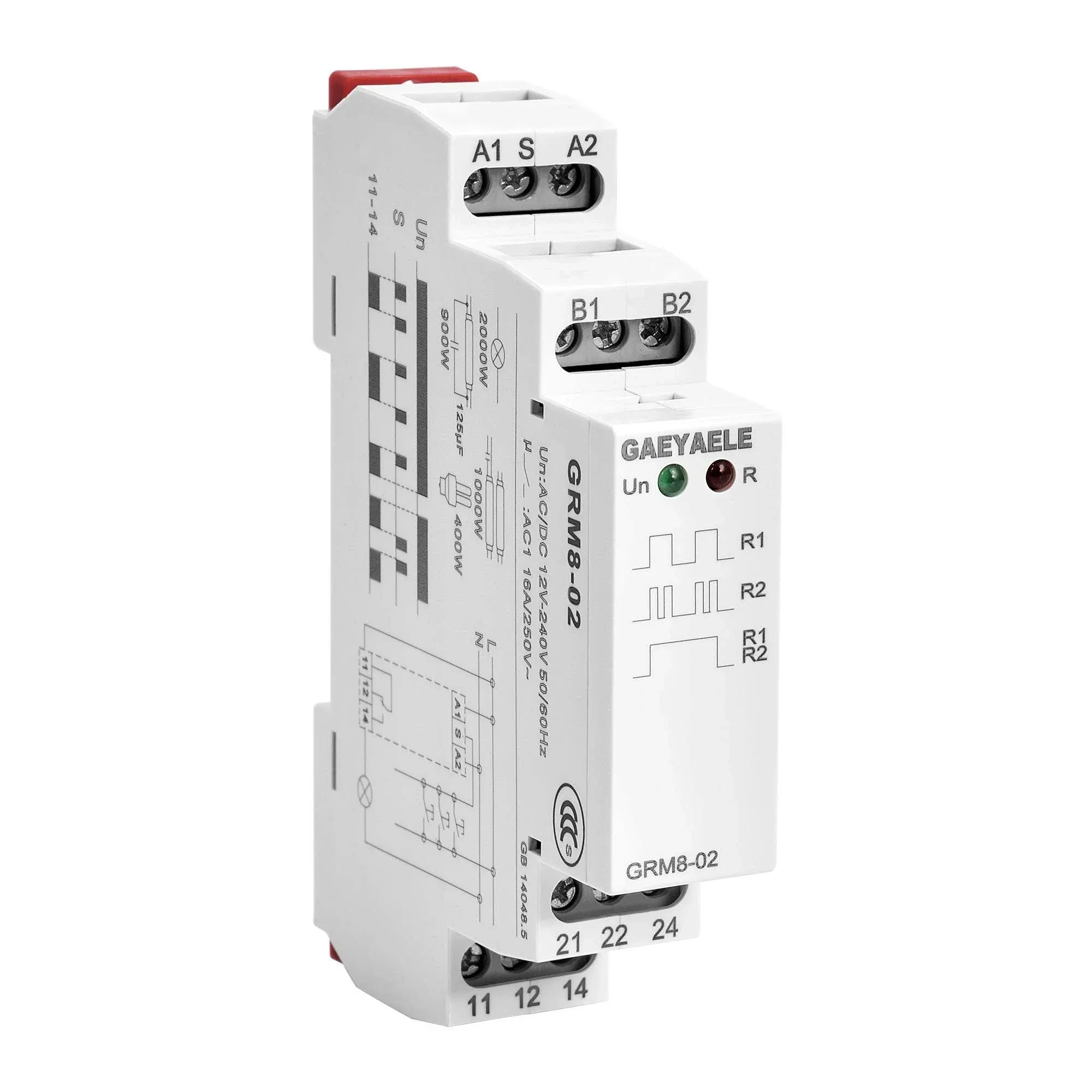 GRM8 Electronic Latching Relay Memory Relay Impulse Relay SPDT 16A Wide Range...