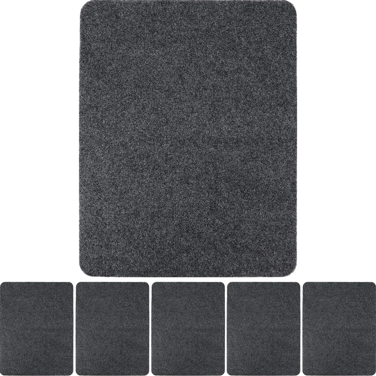 Nuanchu 6 Pack Nonslip Urinal Mats Urinal Floor Mats Water Absorption Urinal Mat Bathroom Urinal Floor Pad for Men Bathroom Restroom (Grey)