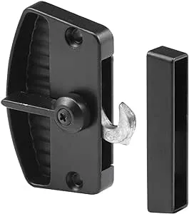 Prime-Line Products A 155 Screen Door Latch and Pull, Black