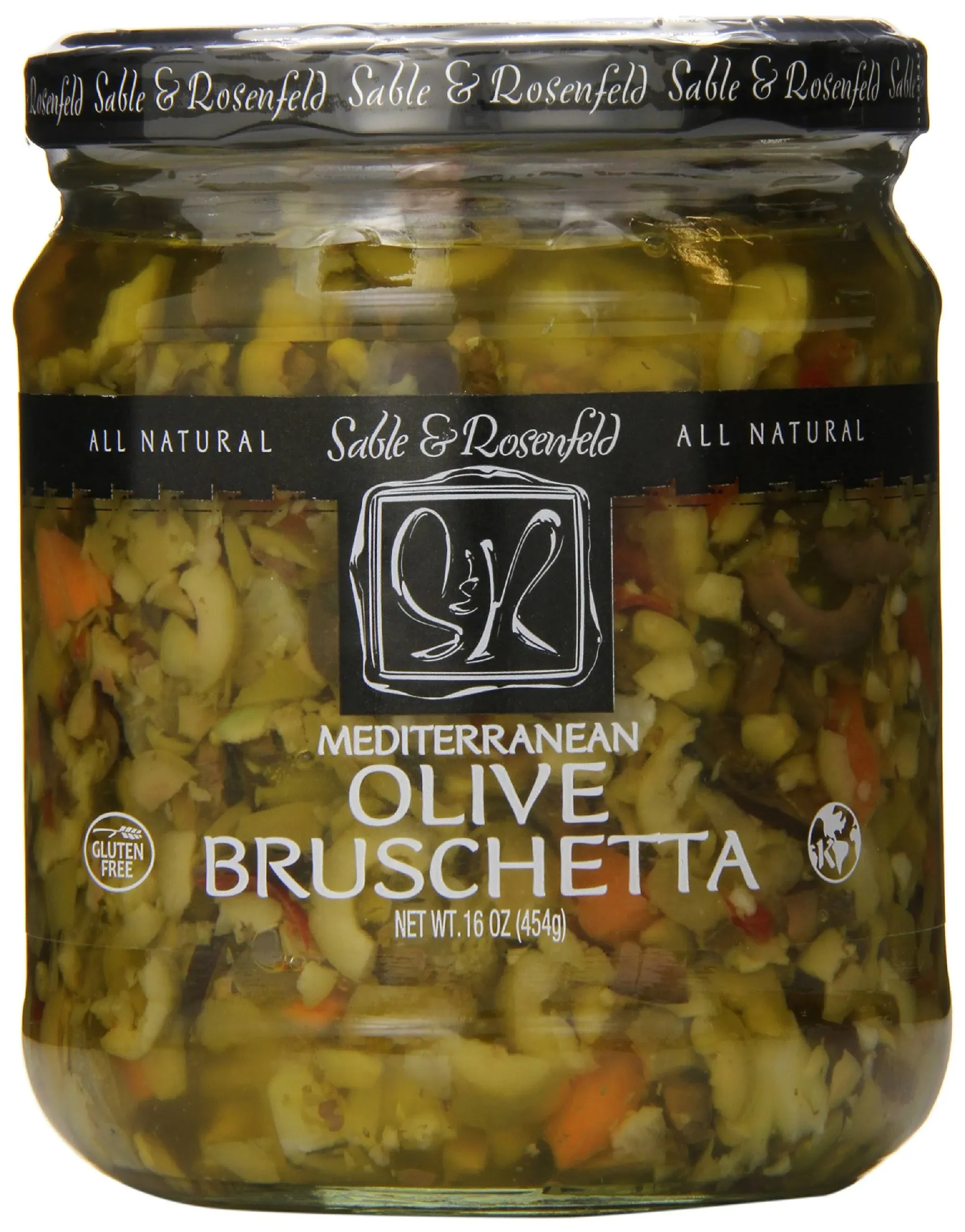 Sable & Rosenfeld Bruschetta Olive Topping, Medium, 16 Ounce