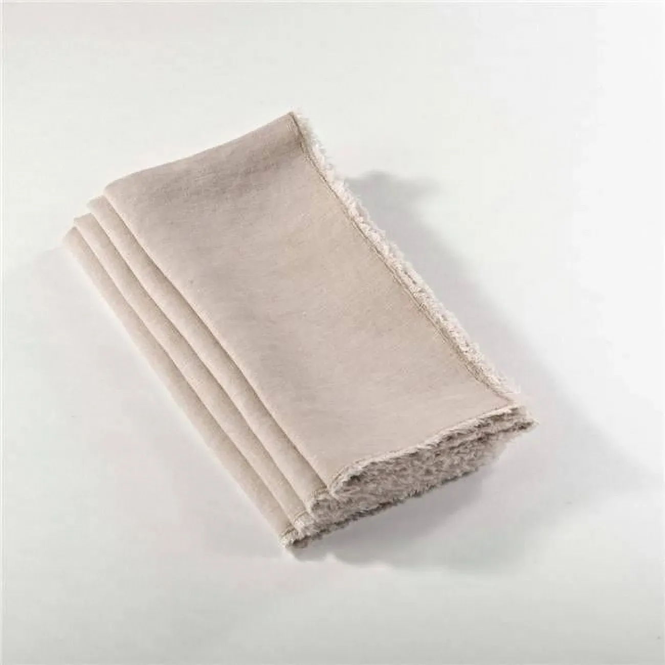 Fringed Design Linen Napkins (Set of 4) - Saro Lifestyle 13009.N20S