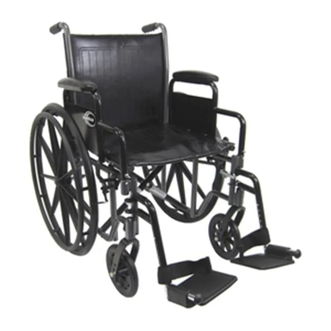 Karman KN-700T Steel Wheelchair with Removable Armrest - 39 lbs