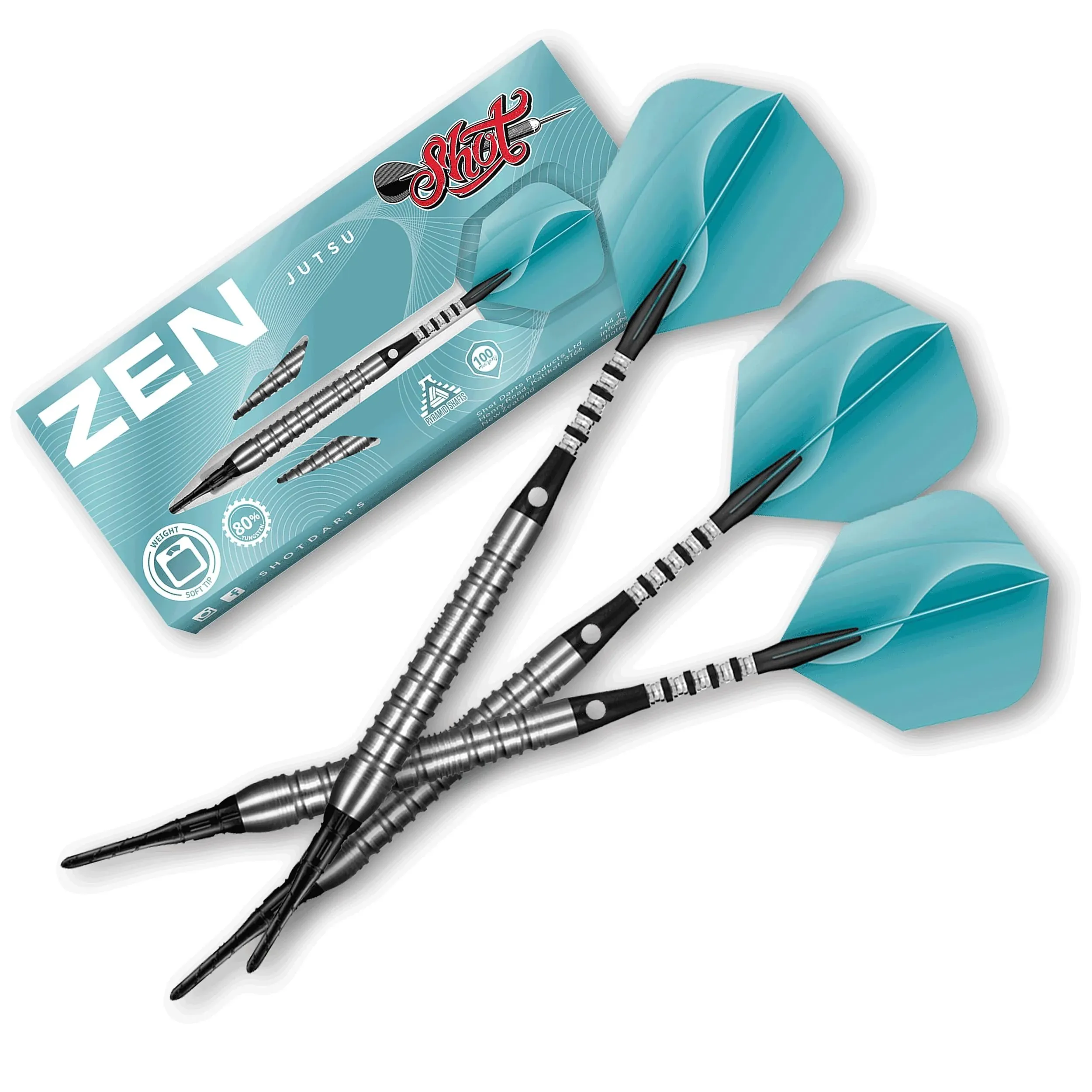 Shot! Zen Jutsu Soft Tip Dart Set - 80% Tungsten - 20g