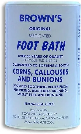 Brown's Original Medicated Foot Bath (8oz)