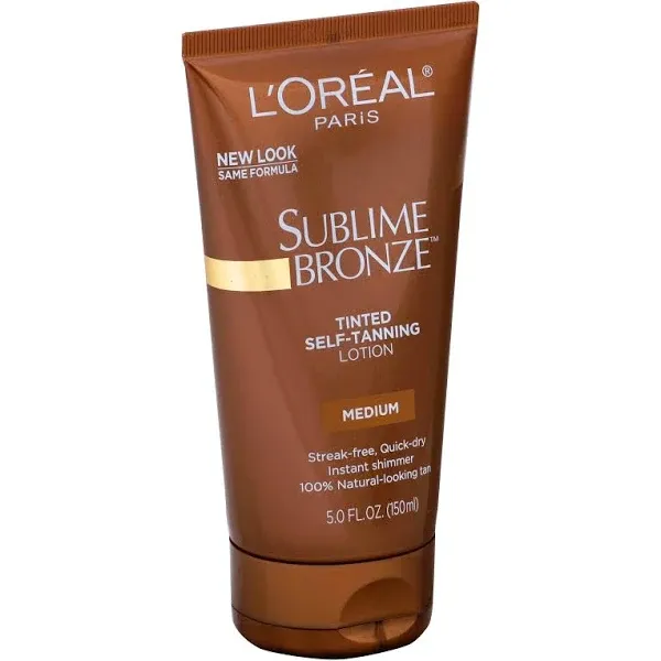 L'Oreal Paris Skincare Sublime Bronze Tinted Self-Tanning Lotion, Sunless tanning lotion, 2 count