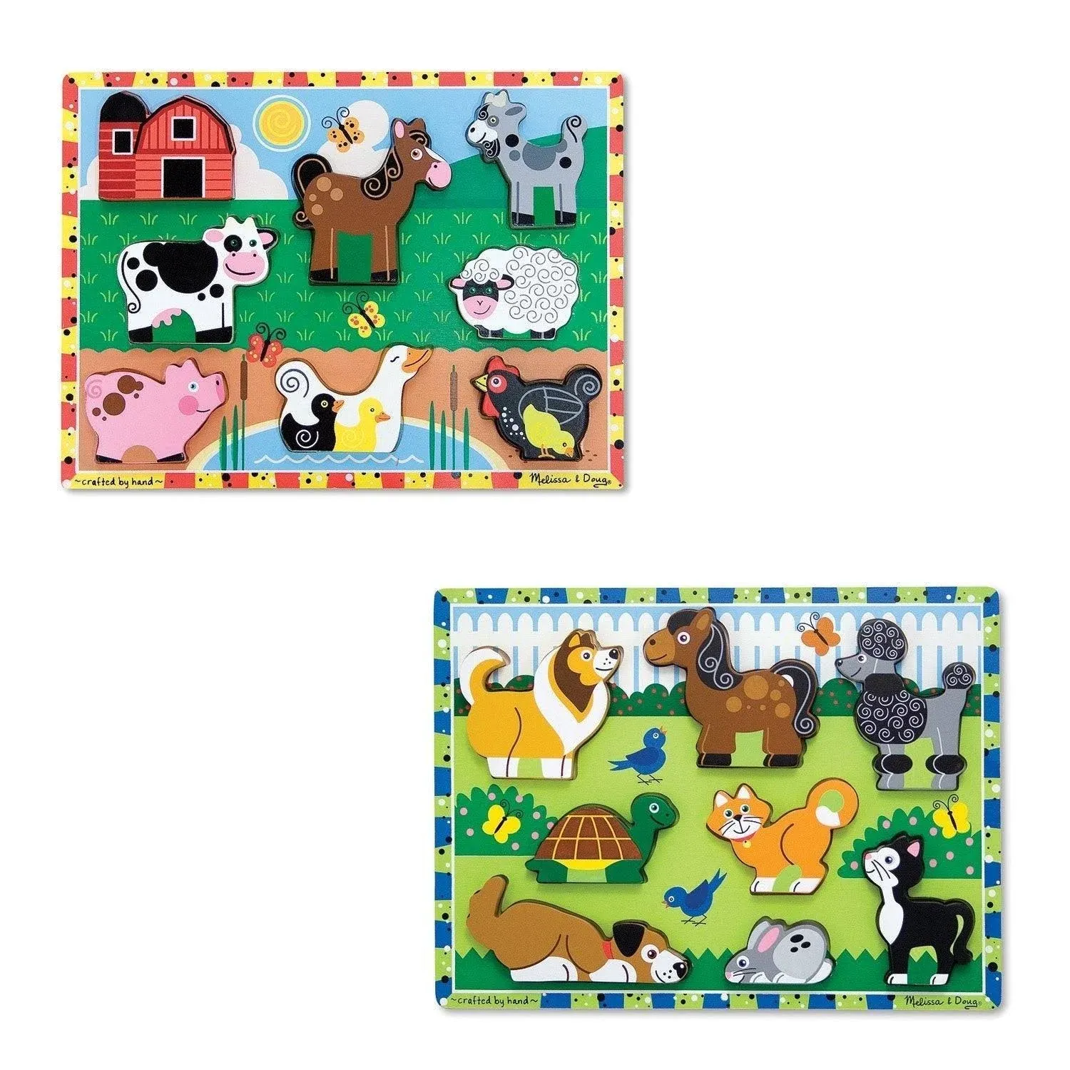 Melissa & Doug Chunky Bundle - Farm & Pets