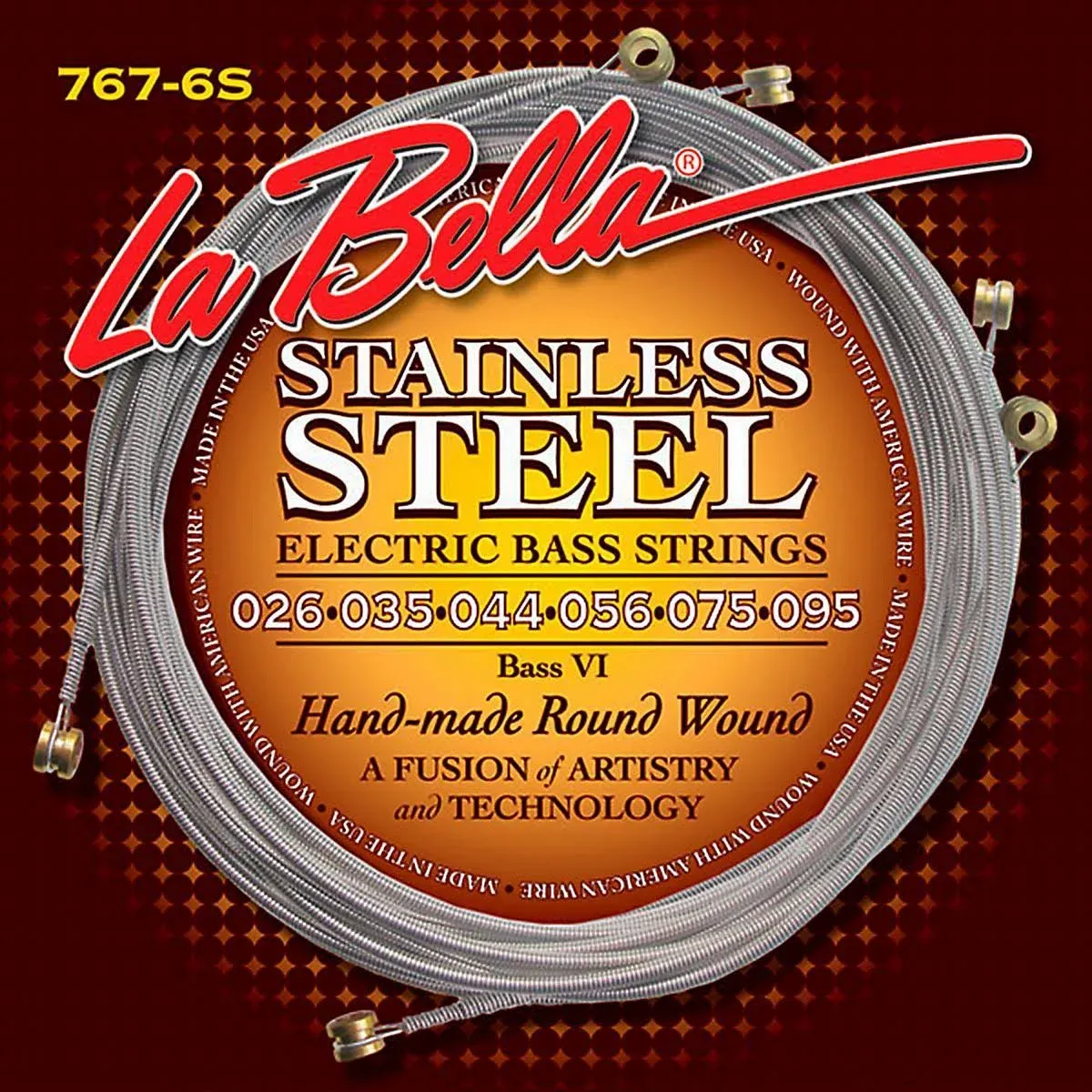 La Bella 767-6S Bass VI Stainless Steel Round Wound Guitar Strings