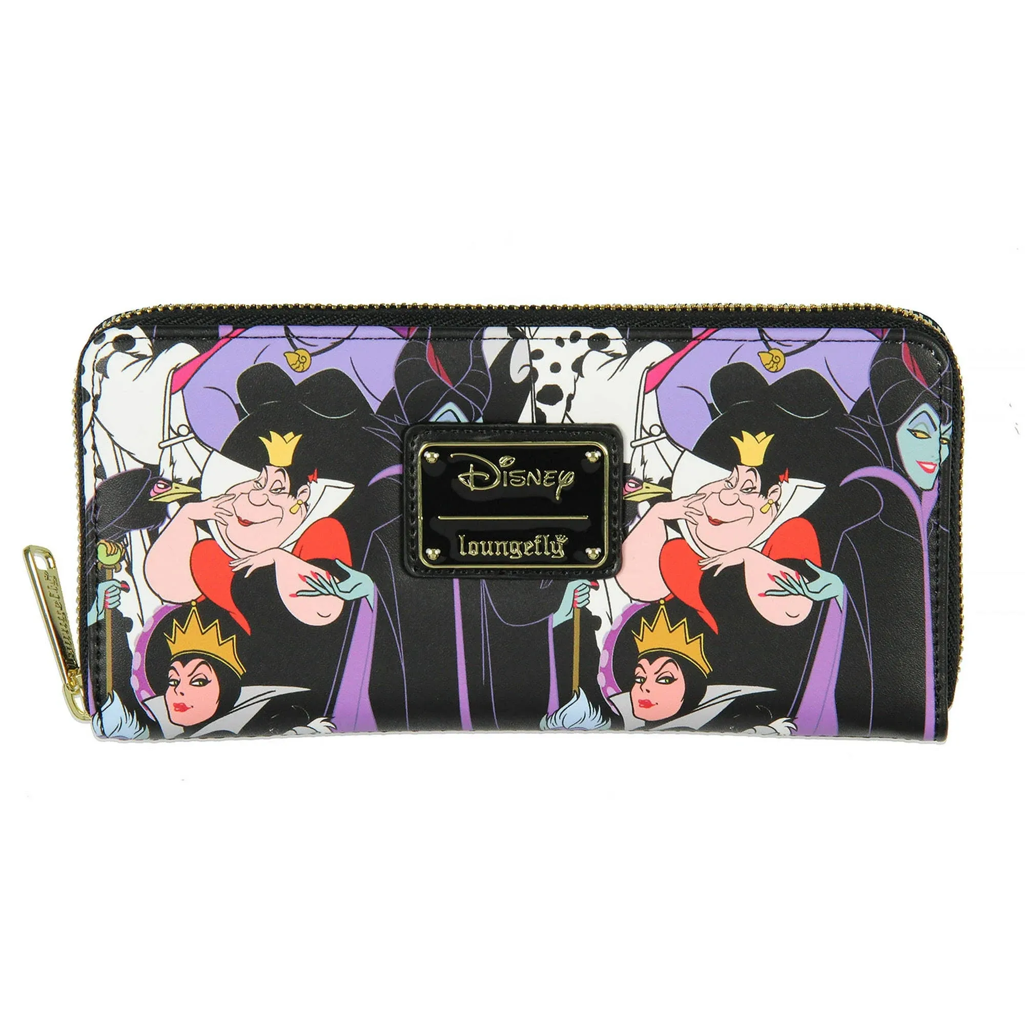 Loungefly Disney Villains Allover Print Zip Around Wallet