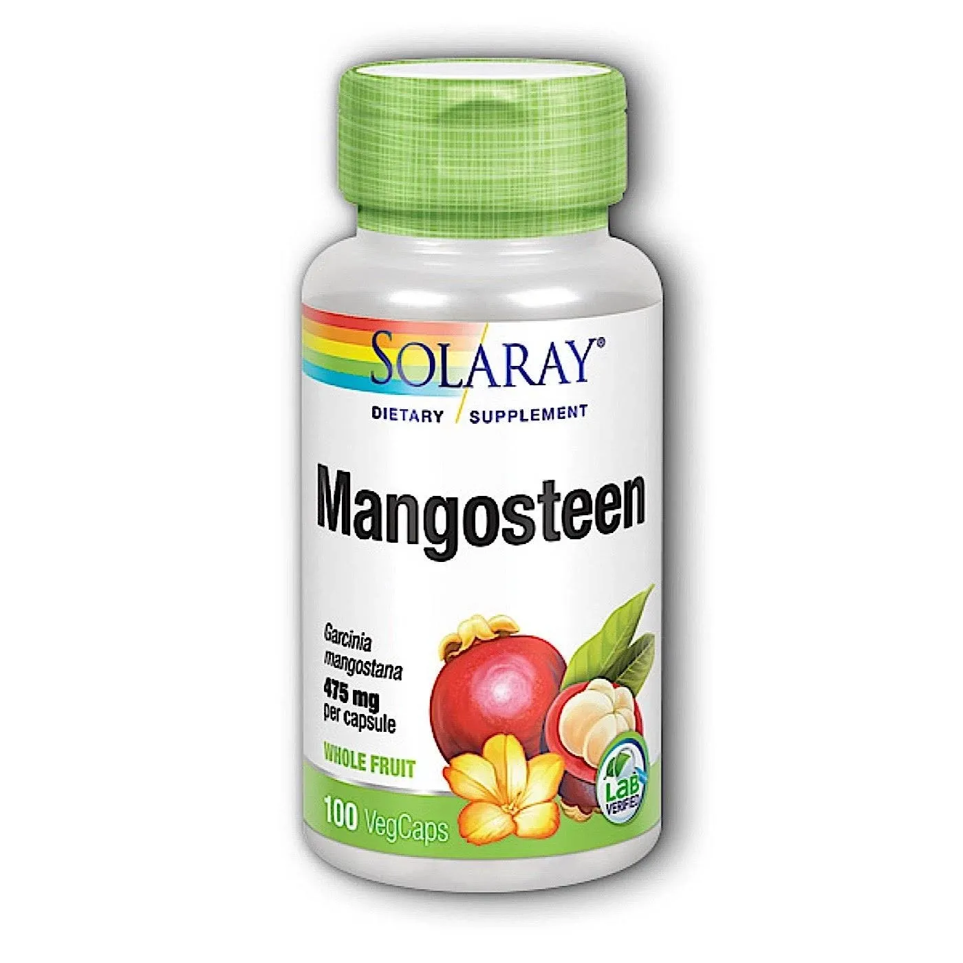 Solaray Mangosteen, 475 mg, Vegetarian Capsules - 100 count