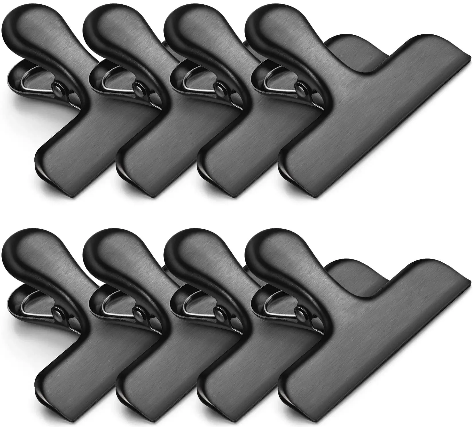 Bag Clips, Heavy Duty Stainless Steel Chip Clips, 8 Pack Food Bags Clamp Great f