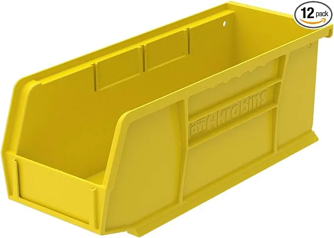 Akro-Mils 30224 Plastic Storage Stacking Hanging Akro Bin 4-1/8&#034;W x 10-7/8&#034;D x