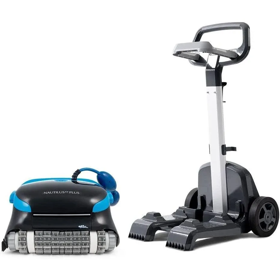 Dolphin Nautilus CC Plus Robotic Pool Cleaner with Universal Caddy for Pool