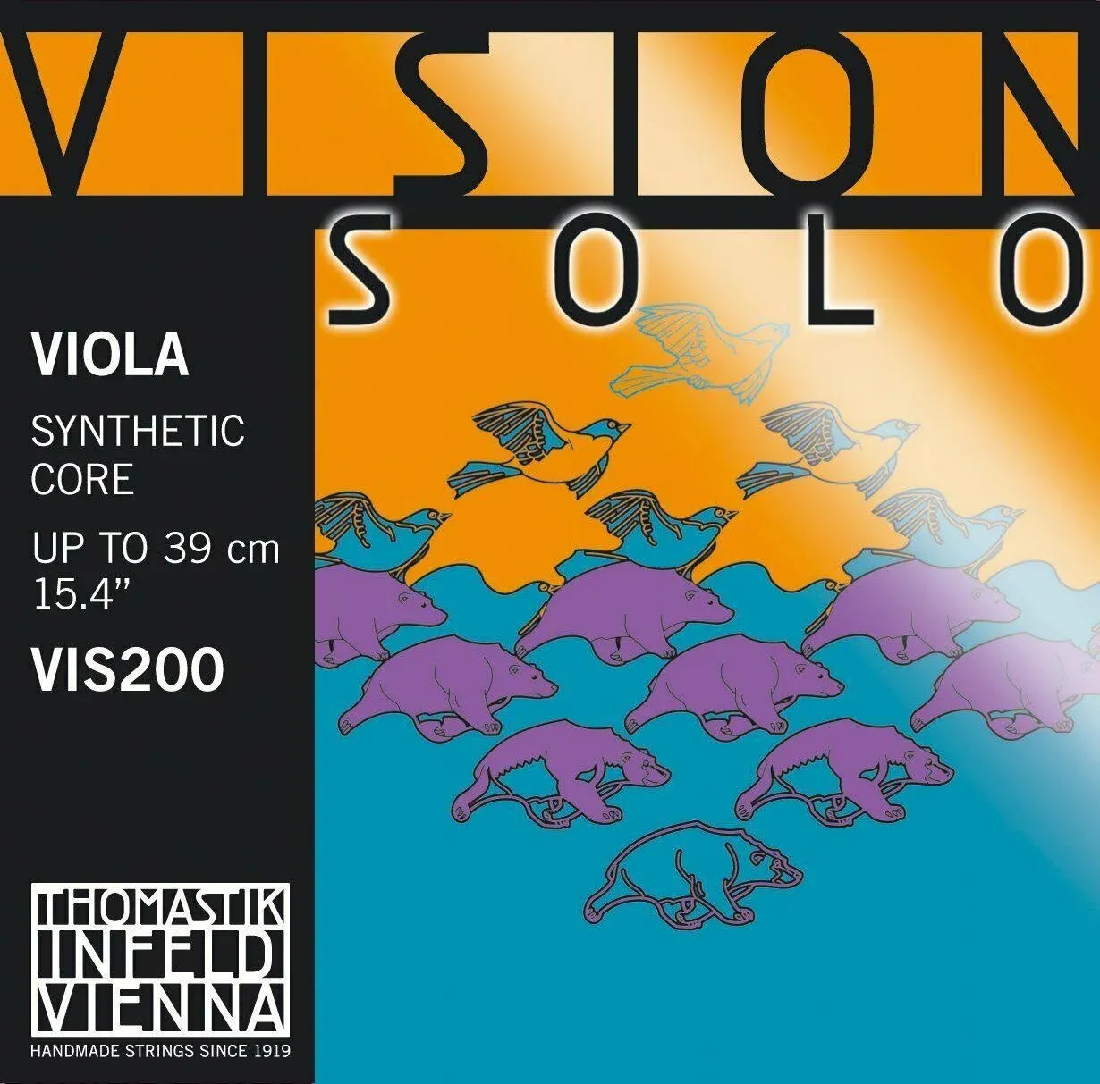 Thomastik Vision Solo Viola String Set, 4/4 Size | Gear4music