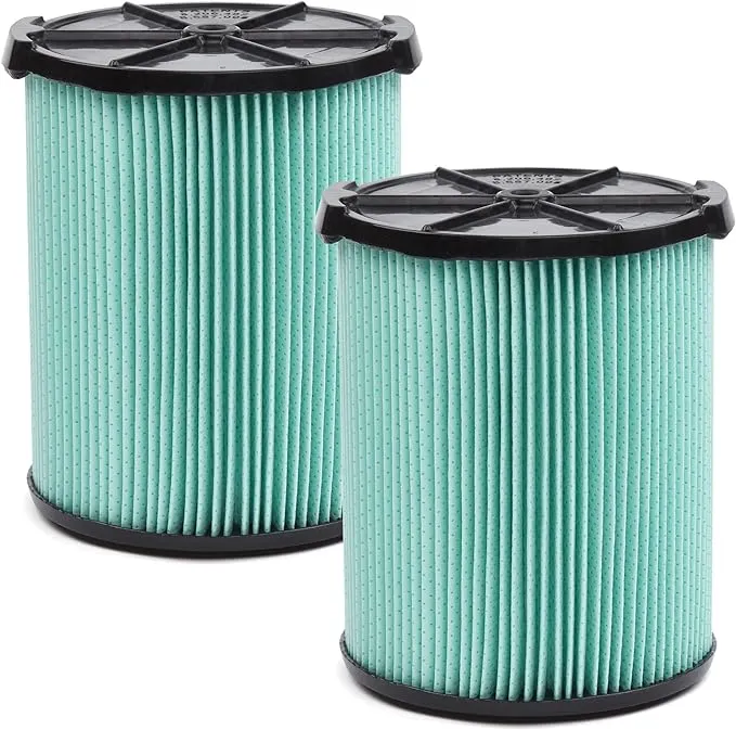 CRAFTSMAN CMXZVBE38777 Genuine HEPA Media Wet/Dry Vacuum Replacement Shop Vac Filter for Most 5 to 20 Gallon CRAFTSMAN Shop Vacuums, Easy Installation and Traps Allergens, 2-Pack