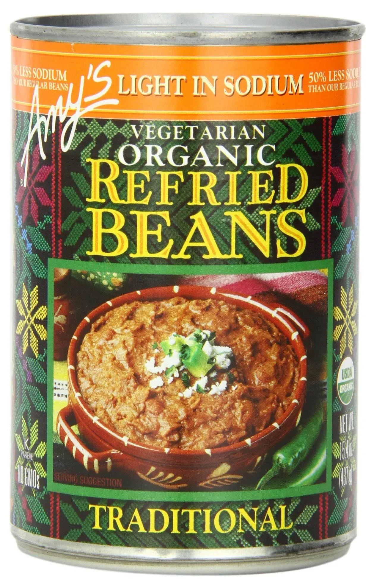 Amy's Organic Refried Beans Traditional Light in Sodium