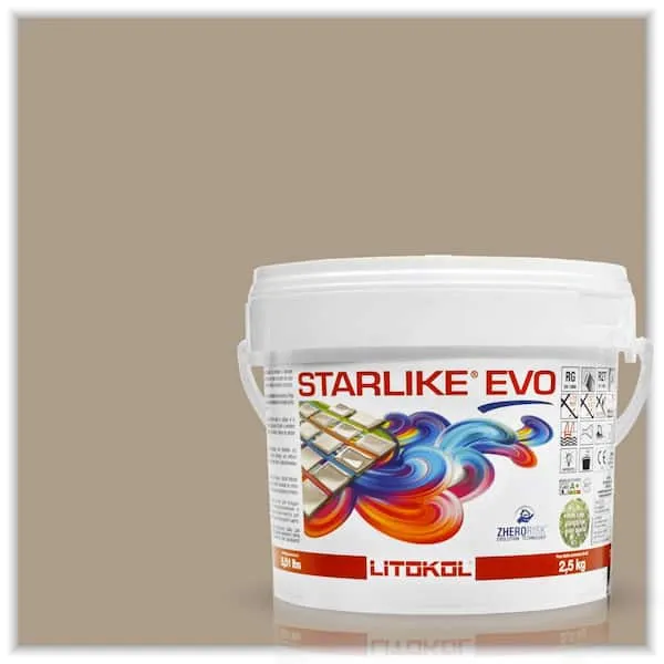 Starlike EVO Epoxy Grout 210 Greige Classic Collection 2.5 kg - 5.5 lbs.