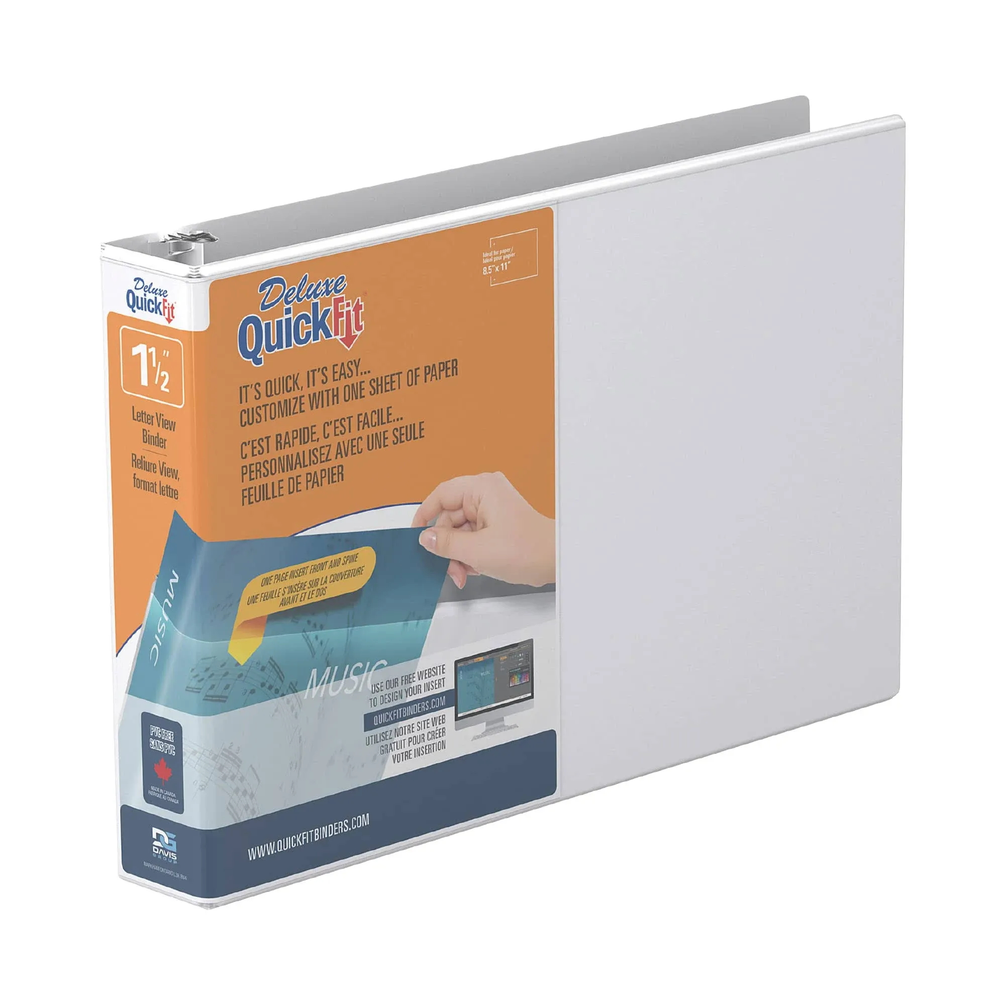 QuickFit QuickFit Round Ring Deluxe Letter Spreadsheet Binder - RGO97120