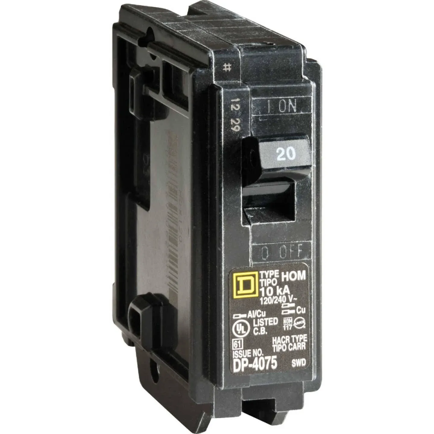 Square D Homeline Single Pole Circuit Breaker