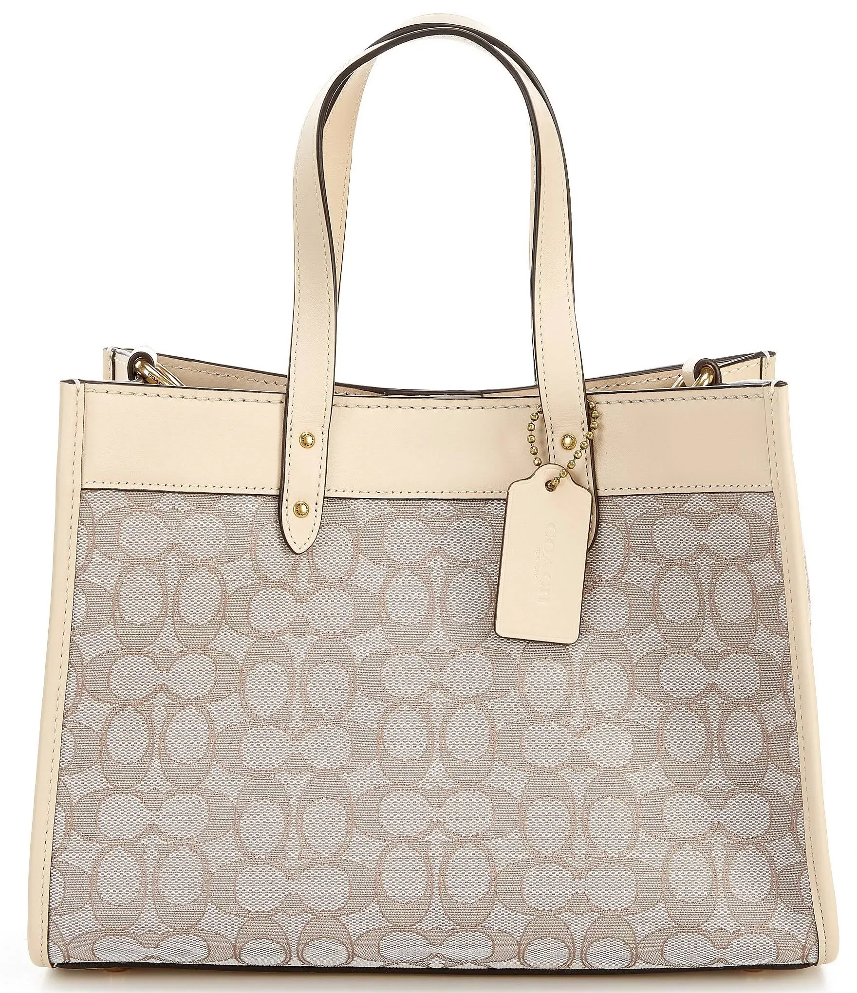 Coach Signature Jacquard Field Tote 30