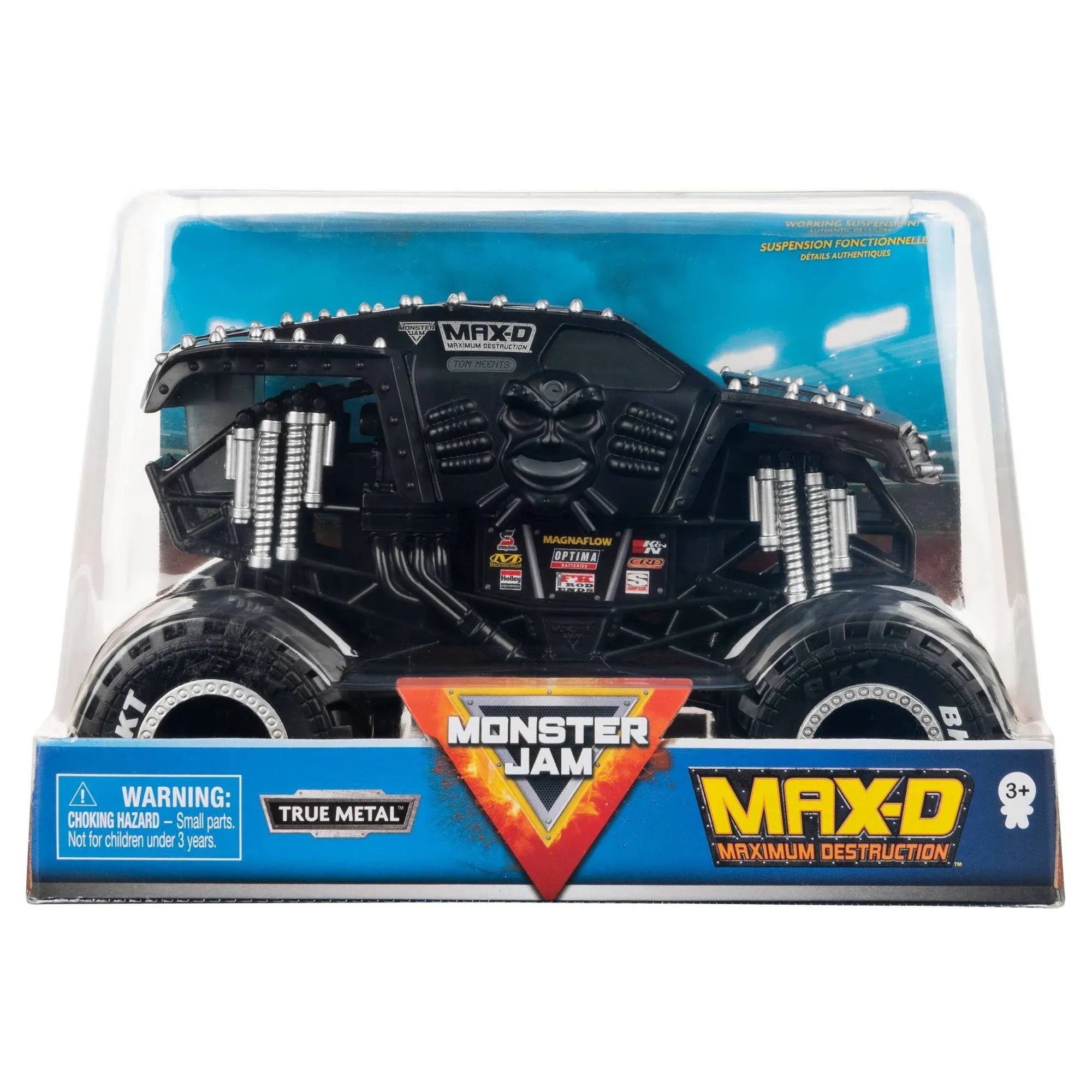 Monster Jam Official Max-D Monster Truck Collector Die-Cast Vehicle 1:24 Scale