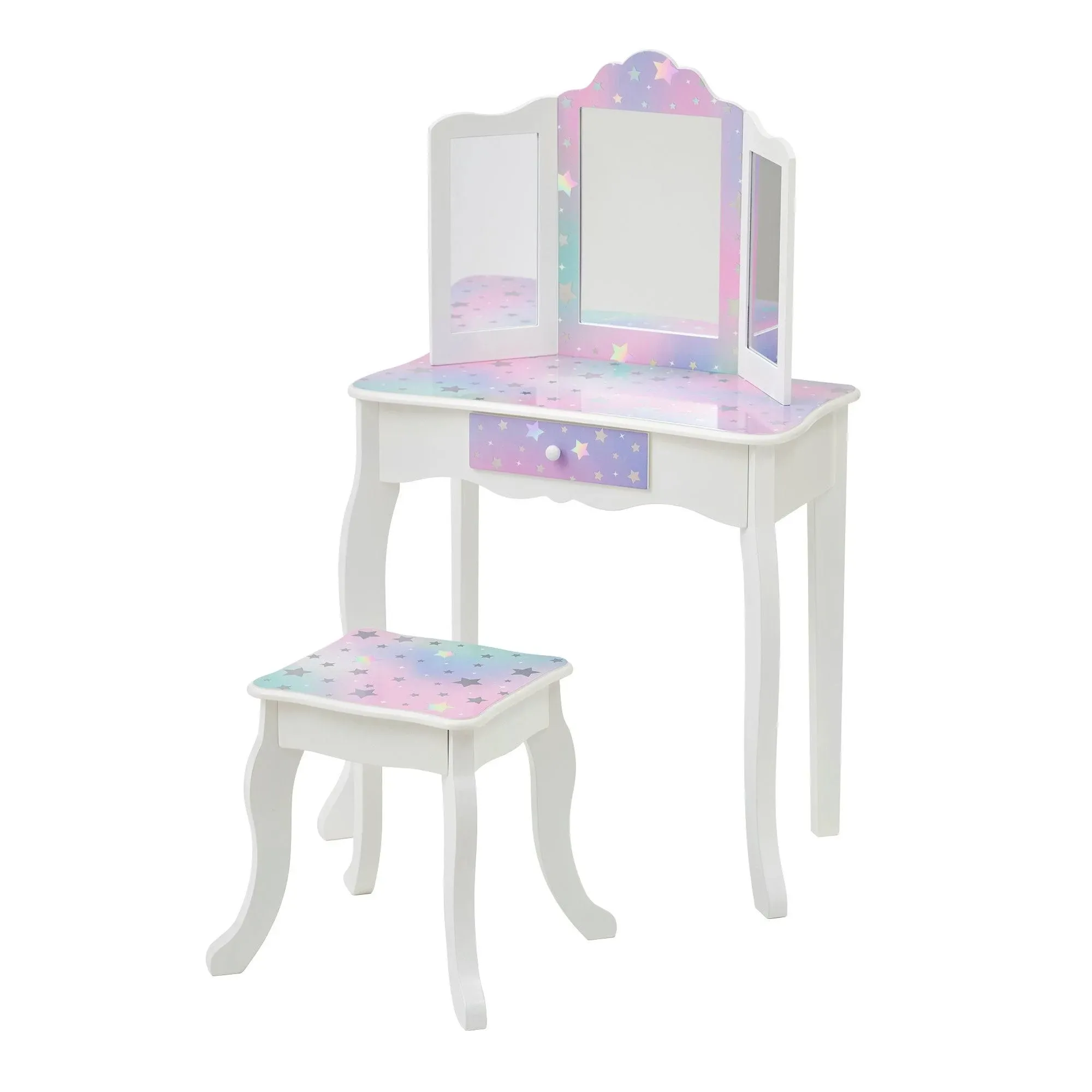 Teamson Kids Girl's Little Princess Gisele Vanity w/ LED Lights