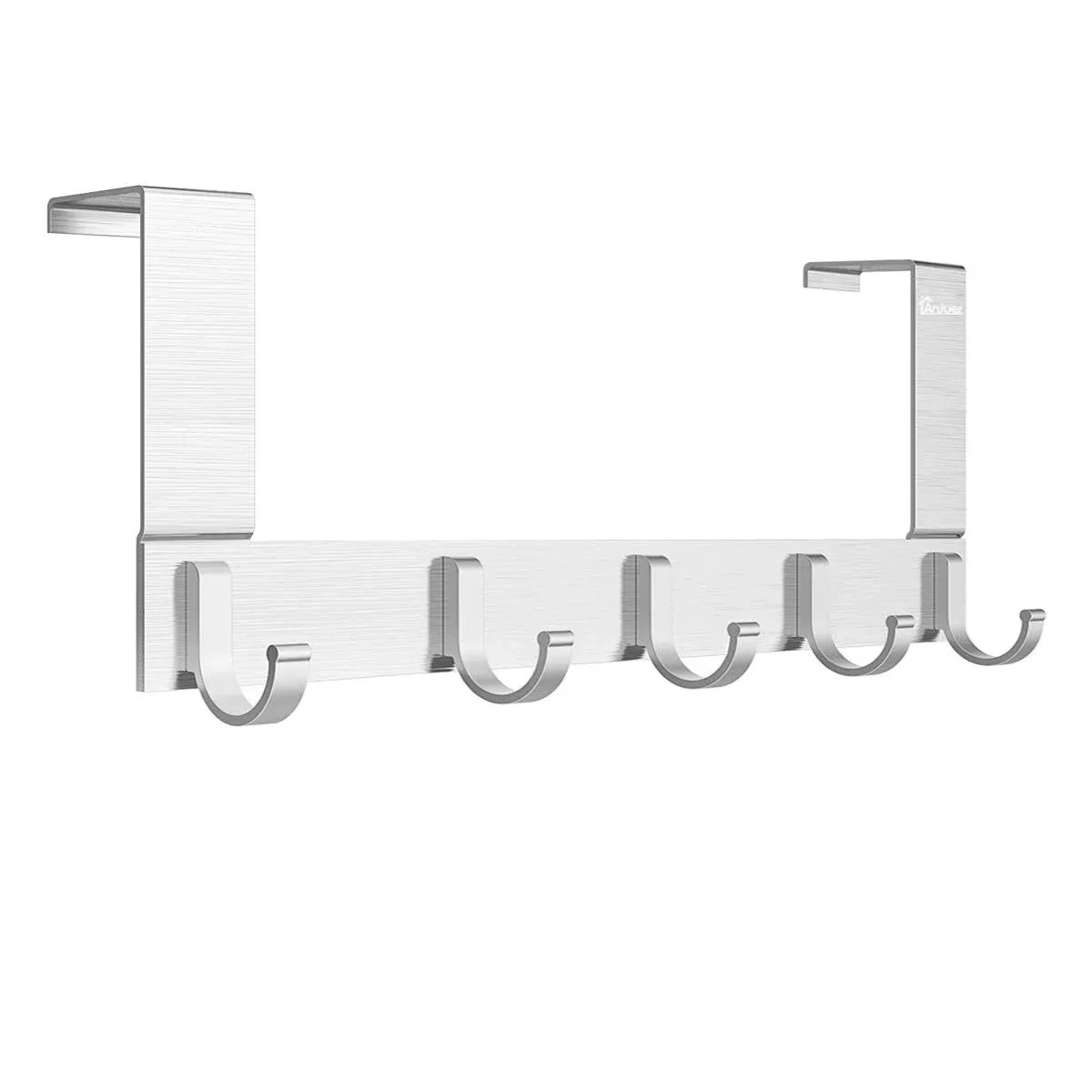 over the Door Hook Organizer Rack, Metal Coat Hanger Door 5 Hooks Hanger