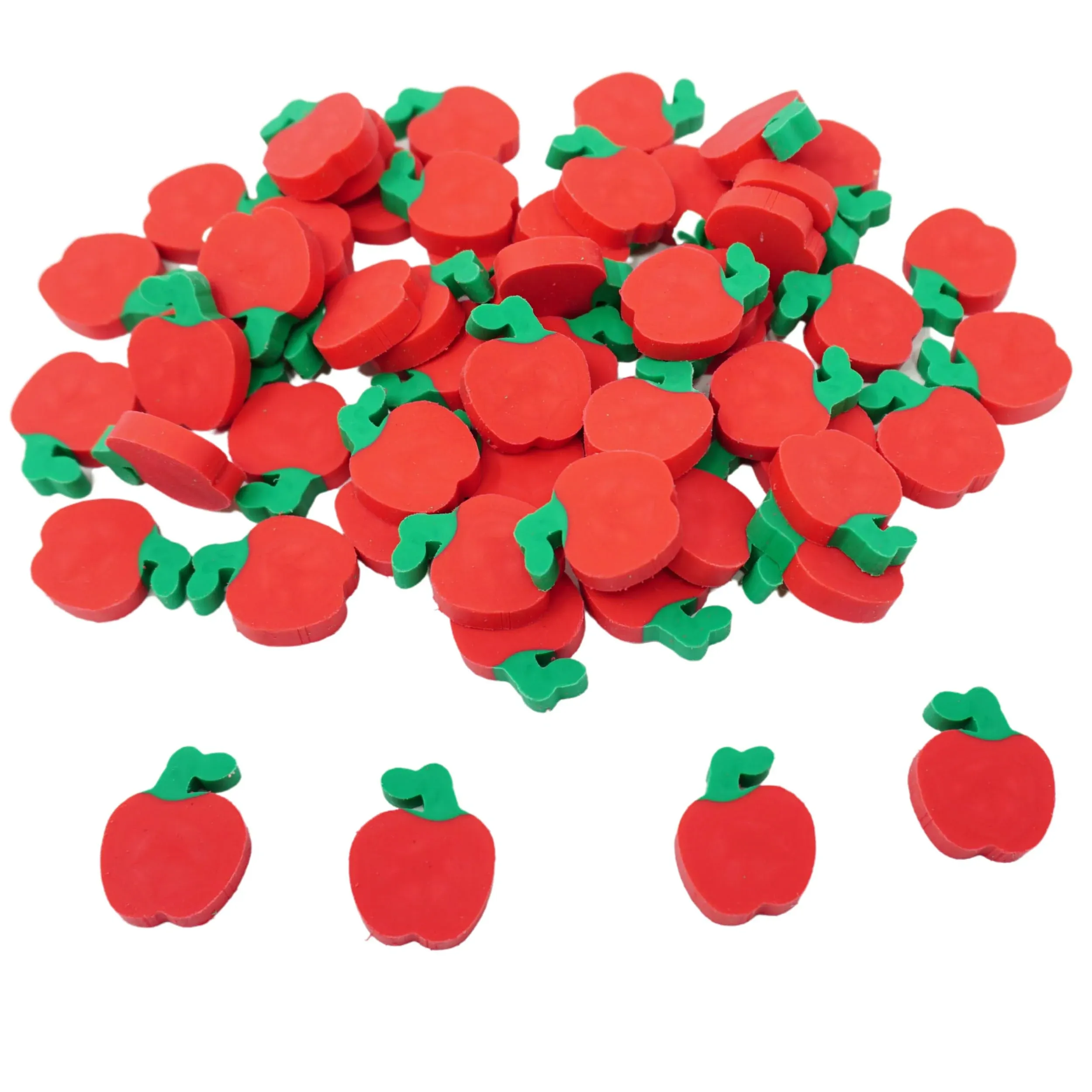 144 Mini Apple Erasers Mini Bulk Welcome Back to School Gifts for Students First Day of School, Teachers Classroom Supplies Stationary, Student Reward Prizes, Math Manipulatives Counters