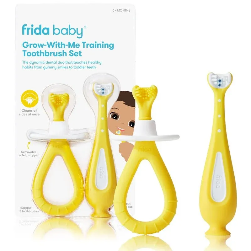 Frida Baby Grow-with-Me Training Toothbrush Set - 3ct