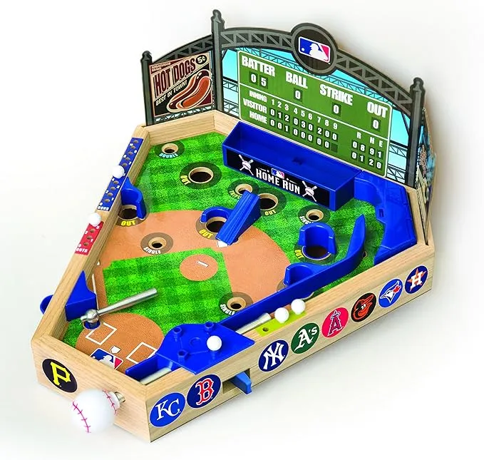 Merchant Ambassador MLB Major League Baseball Pinball Baseball Game Wooden, NOB